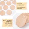 NBEADS 50 Pcs Beech Wooden Round Pieces, 5cm Unfinished Wood Circles Round Slices Wooden Cutouts Ornaments for DIY Crafts Painting Wedding and Home Decoration, 3.2mm Thick