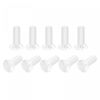 sourcing map M3 x 8mm Plastic Phillips Machine Screws, PC Flat Head Machine Bolts Transparent 25pcs