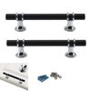 Zerniple T Bar Handle Pull Kitchen Cabinet Handle Zinc Alloy Drawer Wardrobe Pull Cupboard Knobs (2 Pieces)