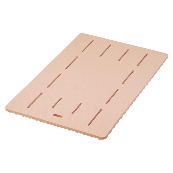 Mie Sangyo Bath Mat Silky Rubber Mat (Soft Type), 23.6 x 33.5 x 0.8 inches (60 x 85 x 2 cm), Pink