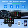 Android Auto Wireless Adapter, Wireless Android Auto für Wired Android Auto Car Adapter, Android Auto Ohne Kabel Kompatibel mit Autos ab 2016, Wireless Android Auto Car Connectivity Box