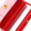 Healifty 3PCS Lipstick Case Classic Woven Satin Lipstick Holder Cosmetic Storage Organizer with Mirror for Women Girls