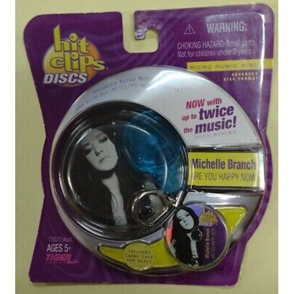 Hit Clips Micro music Disc Michelle Branch Are You Happy Now + Keychain Case New