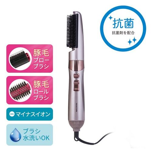 Tescom TC530A-N Hair Dryer, Curl Dryer, Negative Ion, Lightweight, 1.0 inches (26.5 mm), Brushed, Easy Removing Plug, Bronze, Genuine Product