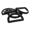Paracord Planet Lightweight Black Plastic D-Ring (1 Inch, 20 Pack)