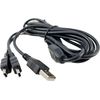 OMNIHIL 10FT-MINI-USB Splitter Cable Compatible with Canon imageFORMULA R10 Portable Document Scanner