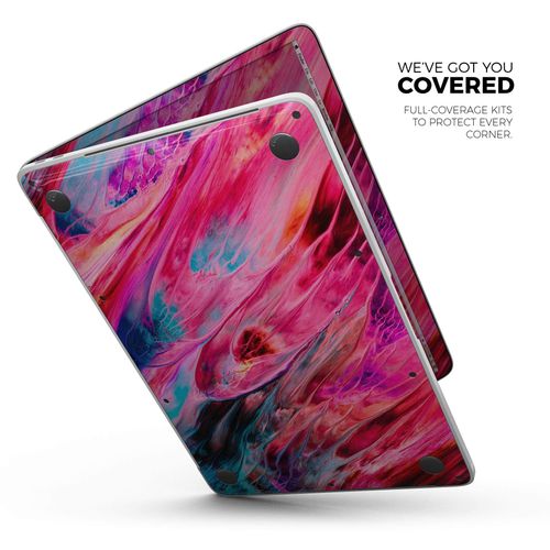 Design Skinz Liquid Abstract Paint V67 Full-Body Wrap Scratch Resistant Decal Skin-Kit Compatible with MacBook 13" Pro w/TB (A1989)