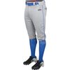 Rawlings | LAUNCH SERIES Knicker Baseball Pants | Youth Large | Grey/Royal