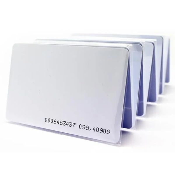 RFID Proximity Cards for Access Control, 125Khz, EM4100 Chip, 10 Pack, White