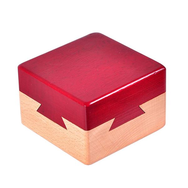 Zernnis Wood Magic Puzzle Brain Teaser Lock Box für Intelligence Games