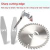 4inch 8 Pack Grass Trimmer Blade Heads Replacements- 40 T Blade & 2 Stainless