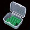 LJY 100 Pieces Rectangular Empty Mini Clear Plastic Organizer Storage Box Containers with Hinged Lids (55 x 40 x 20 mm, Transparent)