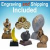 Monster March Madness Trophy - Engraved Victory Beast Basketball Award - Customize Now (March Madness - 6.75 Inch Tall)