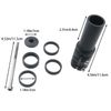 WELWIK Black Universal Adjustable Bicycle Handlebar Riser Head Adapter Fork Bar Extender Riding Part Standpipes