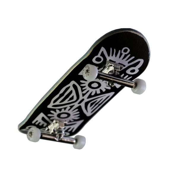 NOAHWOOD PRO Fingerboards Finger Skateboards(NW11s Kickflip Deck 97mmx34mm 5-Layer Colour Maple Woode Handmade)+(update Noah ii 34mm Trucks)+(NW iii Logo Handmade Wheels) (Totem)