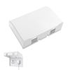 Plug Socket Covers, Childproof Electrical Outlet Protector, Double-Position Plug Socket Covers UK, Universal Plug Socket Cover, Switch Protector Box for Home Safety, Baby Pet Safety
