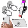 Cell Phone Finger Ring Holder Grip Silver-2 Pack