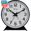 Equity 14075 Black Analog Wind-Up Alarm Clock
