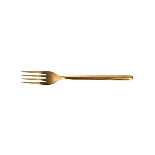 Dalton Cutlery Svelte Cutlery Dinner Fork Matte Gold Color