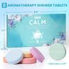 CalmNFiz Shower Steamers Aromatherapy Gift Set-8 Pack Bath Bombs Gift for Mom & Lover with Essential Oil for Home SPA & Self Care-Mother's Day, Birthday Gifts Easter Basket Stuffers for Women and Men
