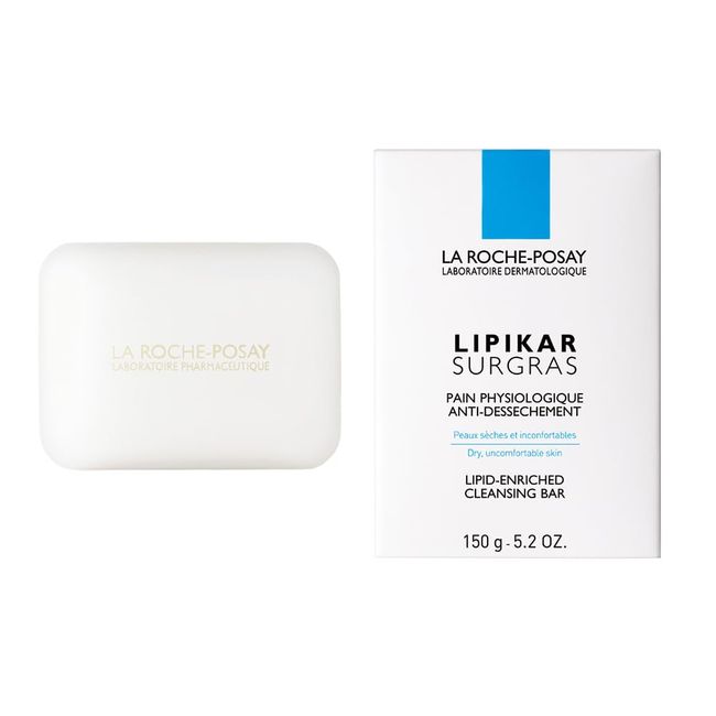 La Roche Posay Lipica Shougara Cleansing Bar, Sensitive Skin, Alcohol Free