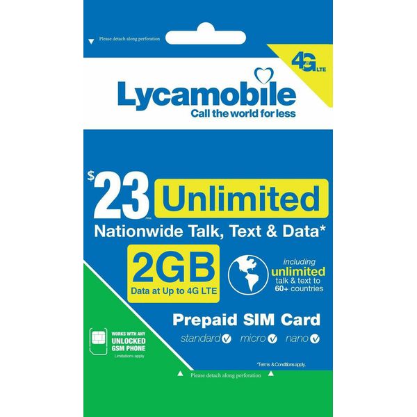Lycamobile $23/30 Days Refill -- Fast & Right 