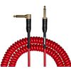 CASCHA Advanced Line Guitar Cable Curly, Red, 6 m