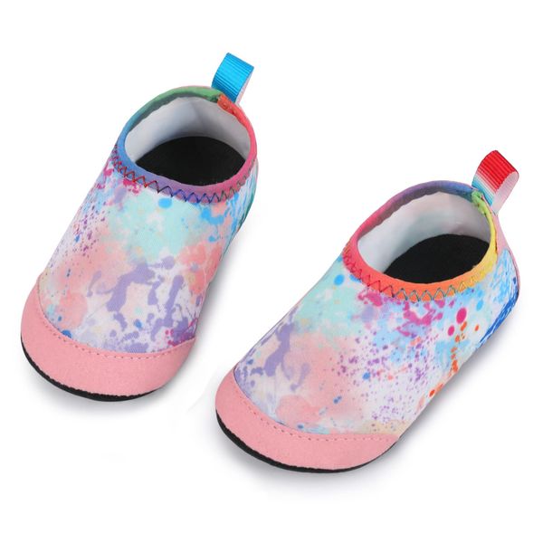 Yorgou Baby Boys Girls Water Shoes Toddler Beach Shoes Barefoot Aqua Socks Non-Slip for Pool Beach