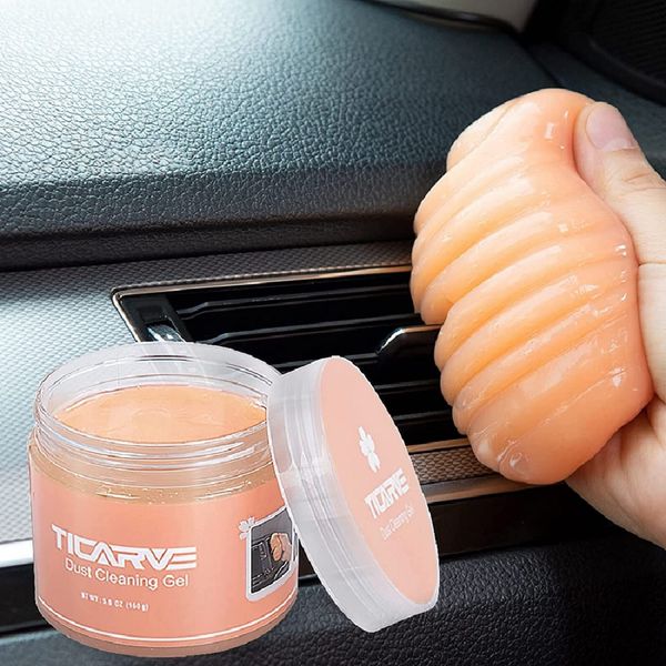 TICARVE Cleaning Gel for Car Cleaning Putty Auto Detailing Gel Car Interior Cleaner Universal Dust Removal Gel Vent Cleaner Keyboard Cleaner for Laptop