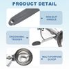 uxcell 2pcs Cookie Scoops, Ice Cream Scoop with Trigger for Baking Cookie Dough Rice Pudding Kitchen Gadget, Grey