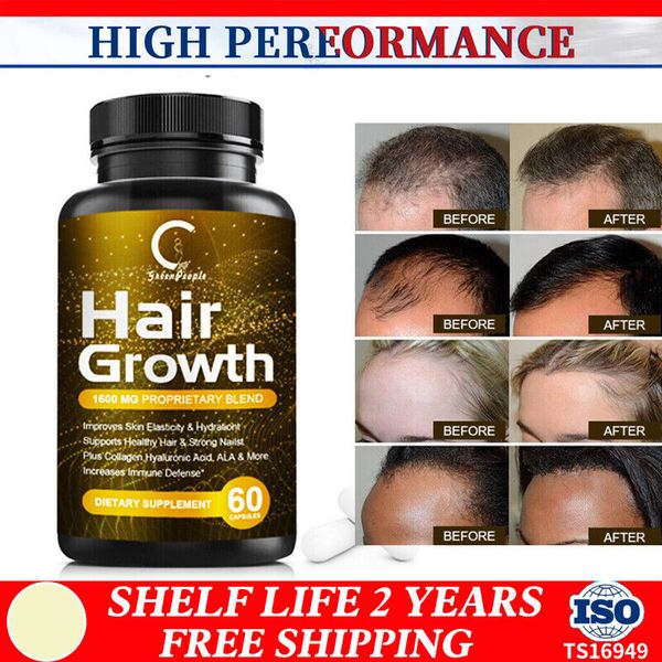 Hair Growth Vitamins For Adults, Prevent Hair Loss, Promote Grow Hair 60 Pills