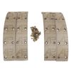 Brake Drum Shoe Lining Kit + Rivets Replacement for Fordson Dexta Super Dexta Volvo Tractor