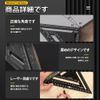 Triangular Ruler, Circular Saw Ruler, Right Angle Ruler, Black Protractor, Multi-Angle Ruler, Double Sided Scale Protractor, Multi-Angle, Aluminum Alloy Protractor, Multi-Angle, 0-90 Degrees, Easy to