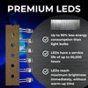 LUMETHEUS LED Socket 3 mm Metal Silver 20 Piece Set - Holder/Base for Light Diode Lamp Holder with Thread Mounting Rings