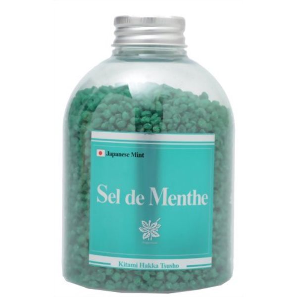 Kitami Hakka Tsusho Sel de Menthe Bath Salt, Value Bottle, 15.2 oz (450 g)