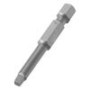 Trend Snappy 3-Piece No.2 Robertson Square Drive Screwdriver Bits, 50mm Length, Quick Chuck Compatible, SNAP/SQ/2