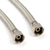 2 x 1/2" x 3/8" 50cm Length Flexi Flexible Connector Hose Pipe
