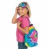 Large Tie-Dyed Sleepover Drawstring Bag With Eye Mask