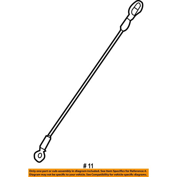 MOPAR 68054864AD - Cable Tailgate