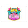 CafePress Pink Super Nana Rectangle Bumper Sticker Car Decal