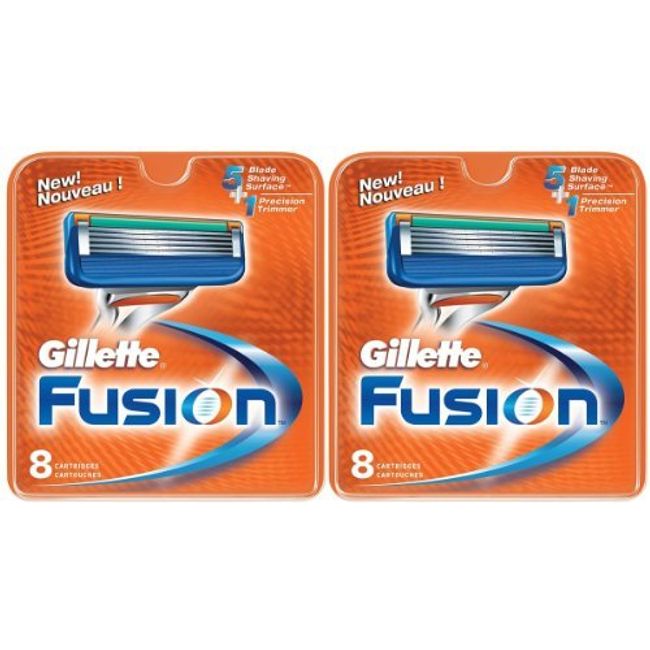 Gillette Fusion Shaving Razor with 2 Refill Cartridges