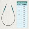 KnitPro Zing Fixed Knitting Needles – 22.5cm x 3.25mm Circular Knitting Pins, 85