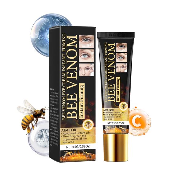 Bee-Venom Eye Cream, Eye Tightening Cream Instant, Bee-Venom Under Eye Cream for Dark Circles, Moisturising Cream for Eyes, Puffy Eyes Bags Under Eyes Treatment, Firming, Anti Wrinkles, Brightening