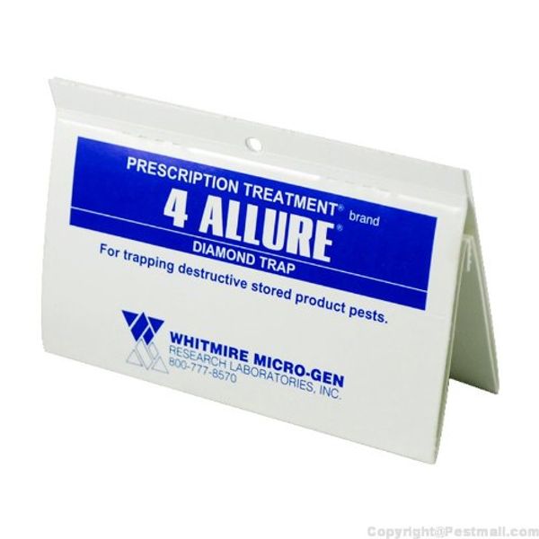 4 Allure Moth Traps,  6 Diamond Shaped Pantry Pest Moth Control Pheromones Traps