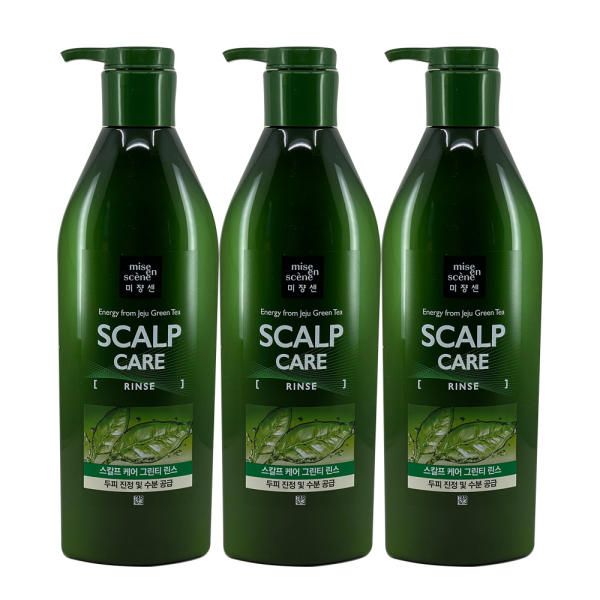 Mise-en-scène Scalp Care Green Tea Rinse 680ml 3pcs