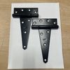 National T Hinges, 5” Black Heavy Duty, 2 Hinges