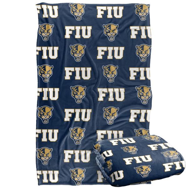 LOGOVISION Florida International University Blanket, 36x58 Logo Pattern SilkyTouchBlanket