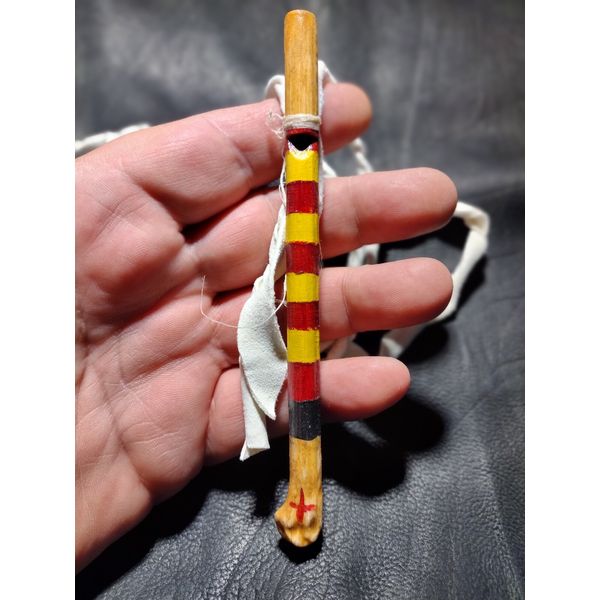 Native American Eagle Wing Bone whistle 3 Tone Replica VIDEO