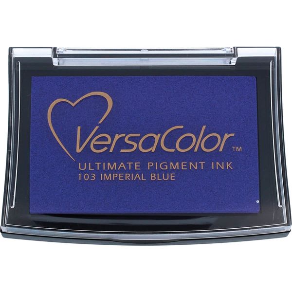 Tsukineko VC103 Versacolor Pigment Ink Pad - Imperial Blue , 4 x 4 cm