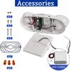 2PACK LED Emergency Light Fixtures Adjustable Double Heads Lamp w/Battery Backup